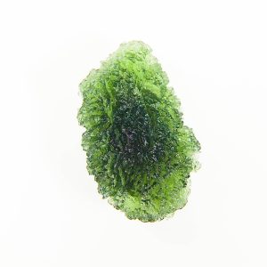 Moldavite - Drop - natural lower fragment (belly) shape - quality A+