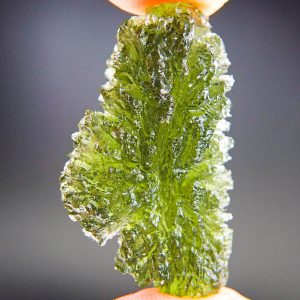 Excellent Moldavite - Drop - natural upper fragment shape - Shiny