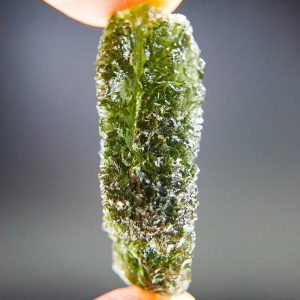Excellent Moldavite - Drop - natural upper fragment shape - Shiny