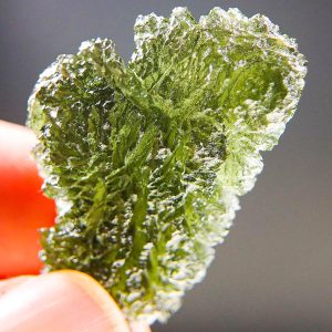 Excellent Moldavite - Drop - natural upper fragment shape - Shiny