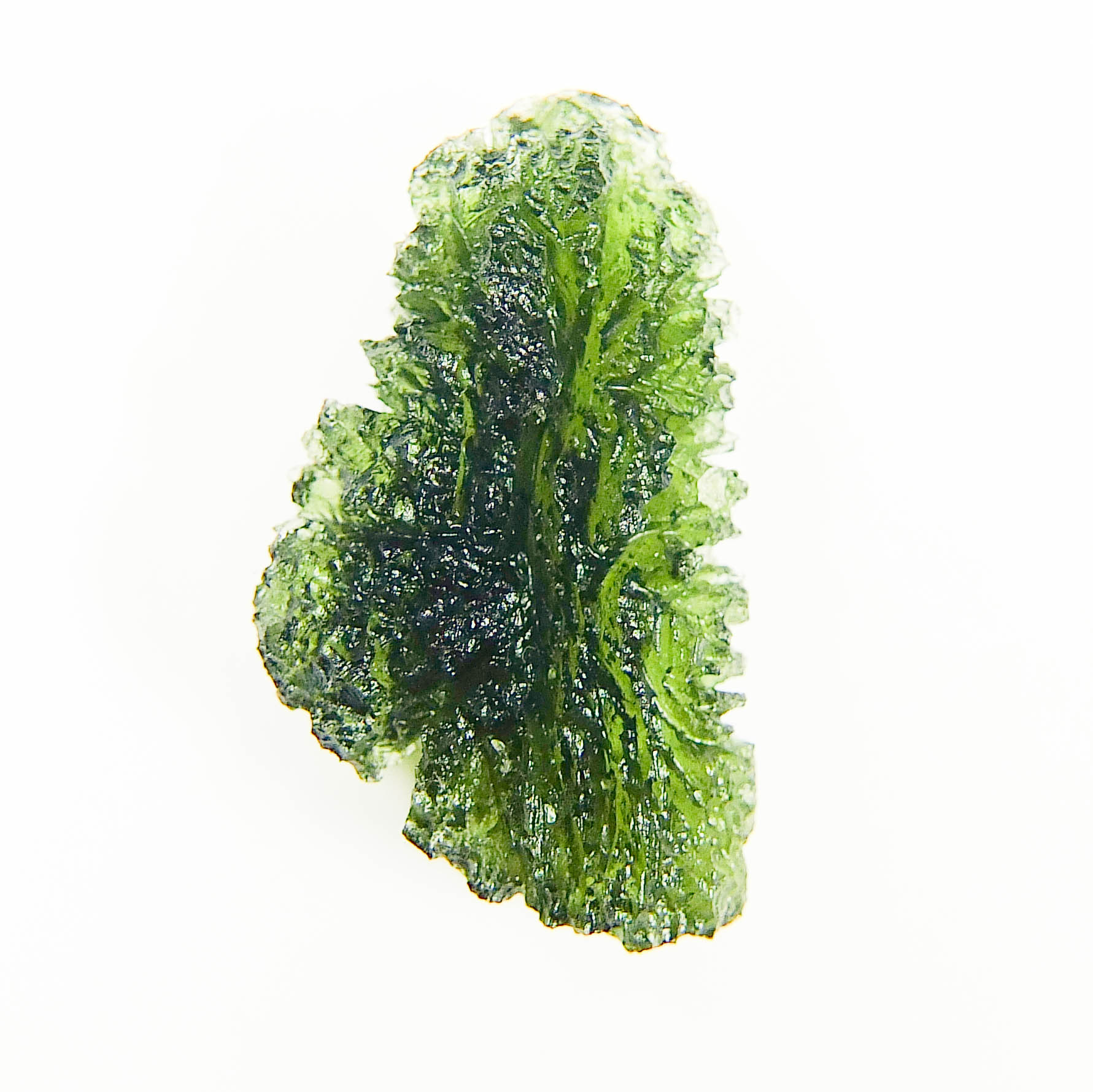 Excellent Moldavite - Drop - natural upper fragment shape - Shiny