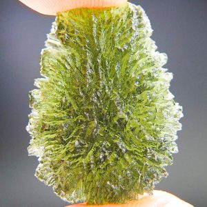 Moldavite - Drop - natural lower fragment (belly) shape - quality A+/++