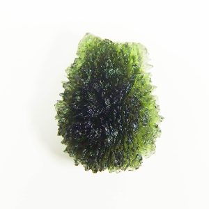 Moldavite - Drop - natural lower fragment (belly) shape - quality A+/++
