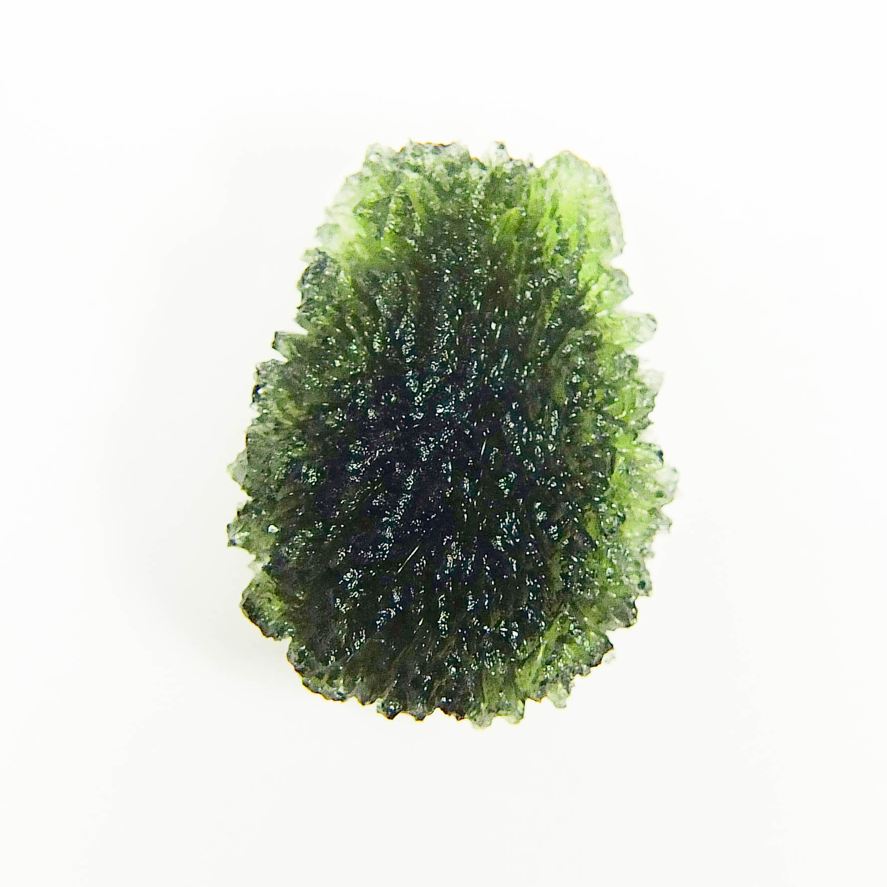 Moldavite - Drop - natural lower fragment (belly) shape - quality A+/++