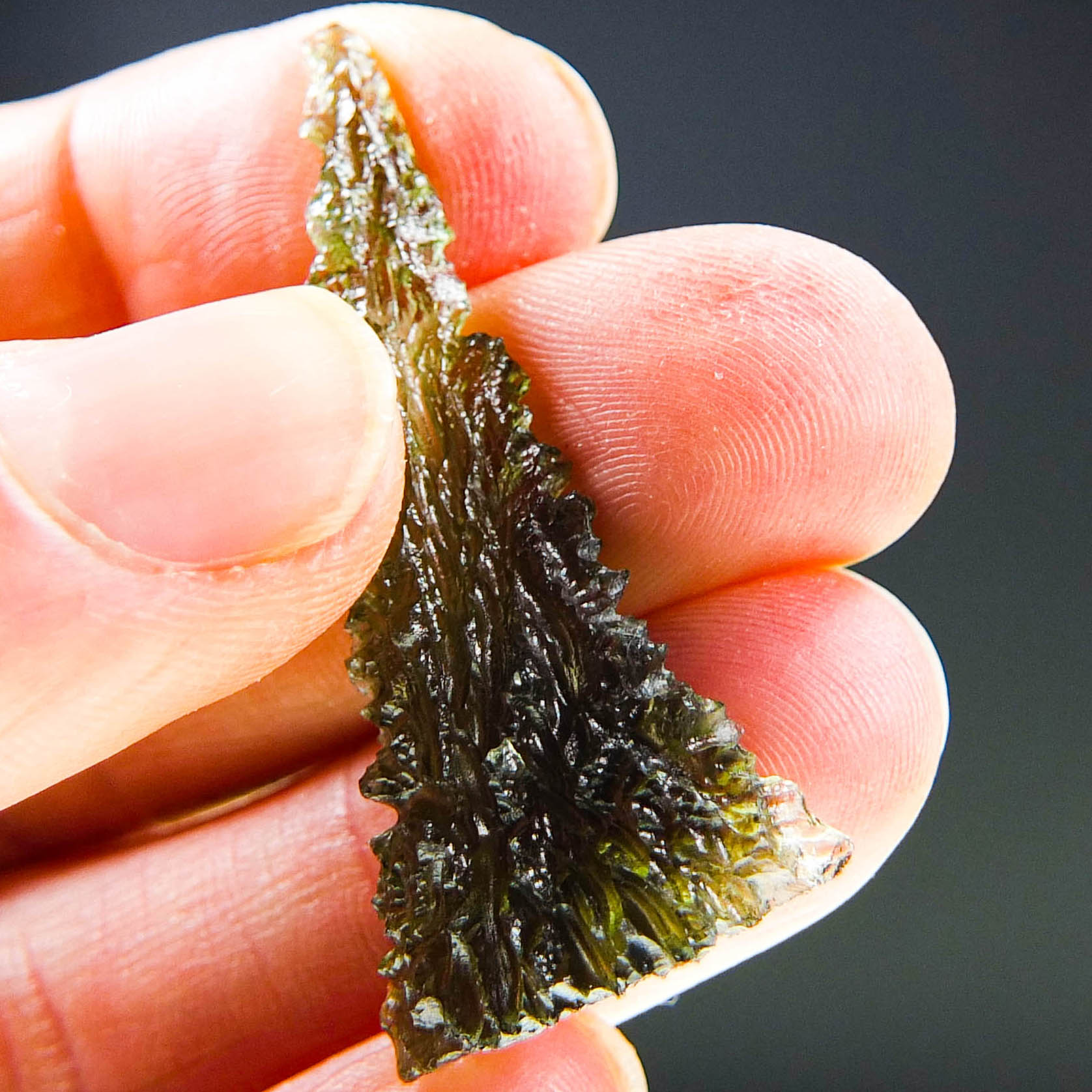 Excellent Angel Chime Moldavite from Besednice