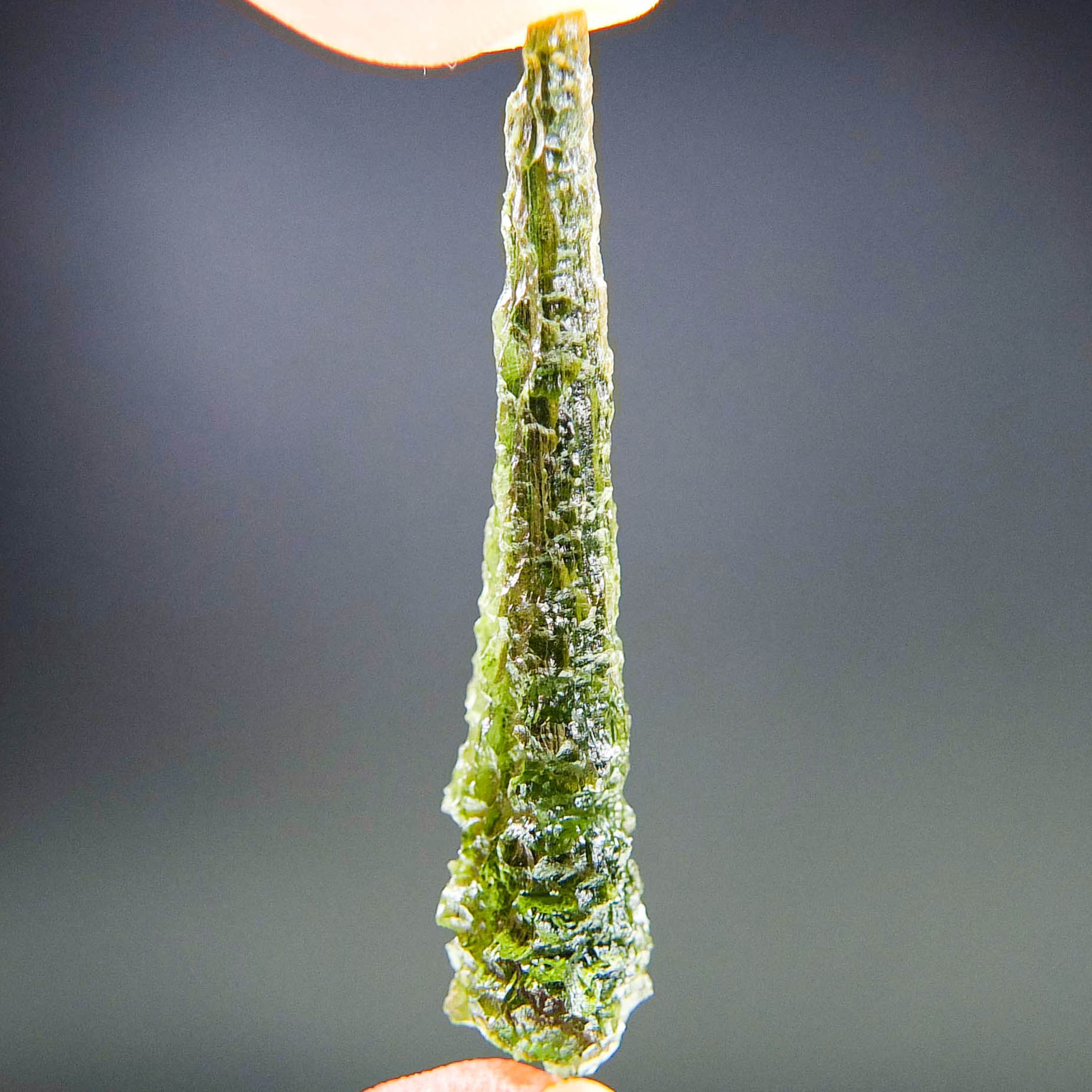 Excellent Drop - Moldavite from Besednice - Angel Chime