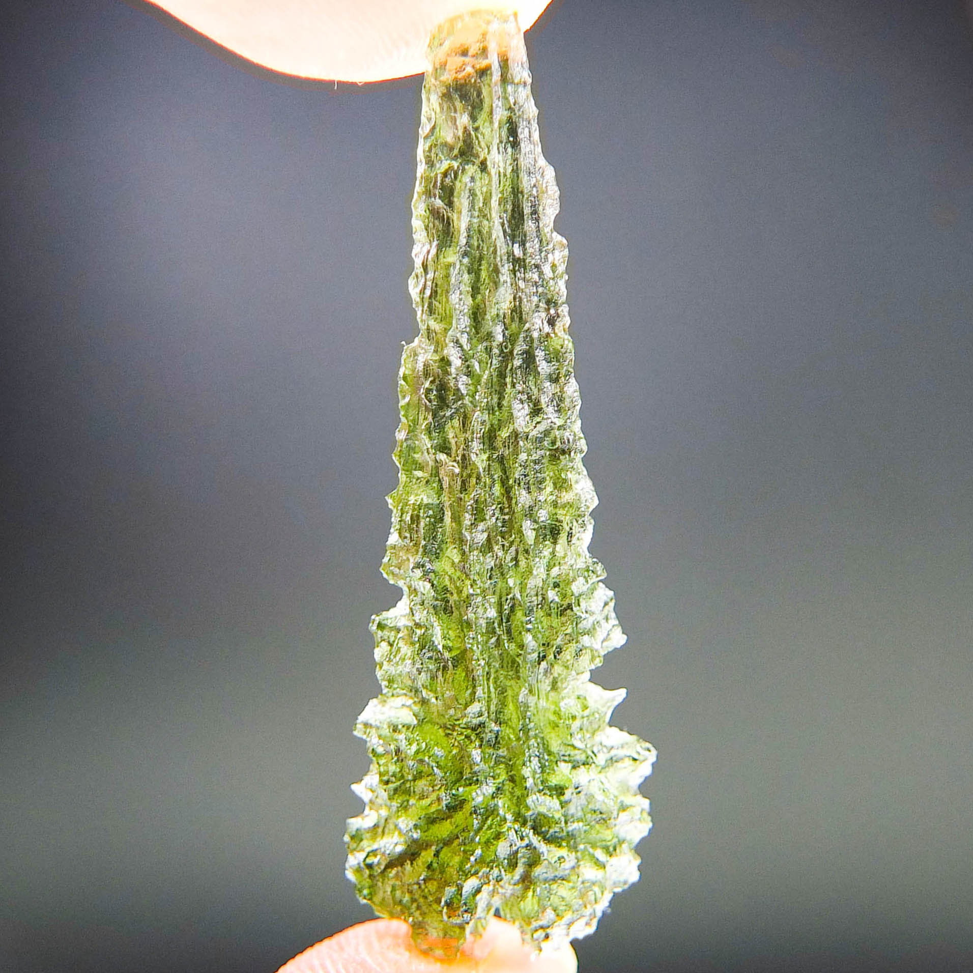 Excellent Drop - Moldavite from Besednice - Angel Chime