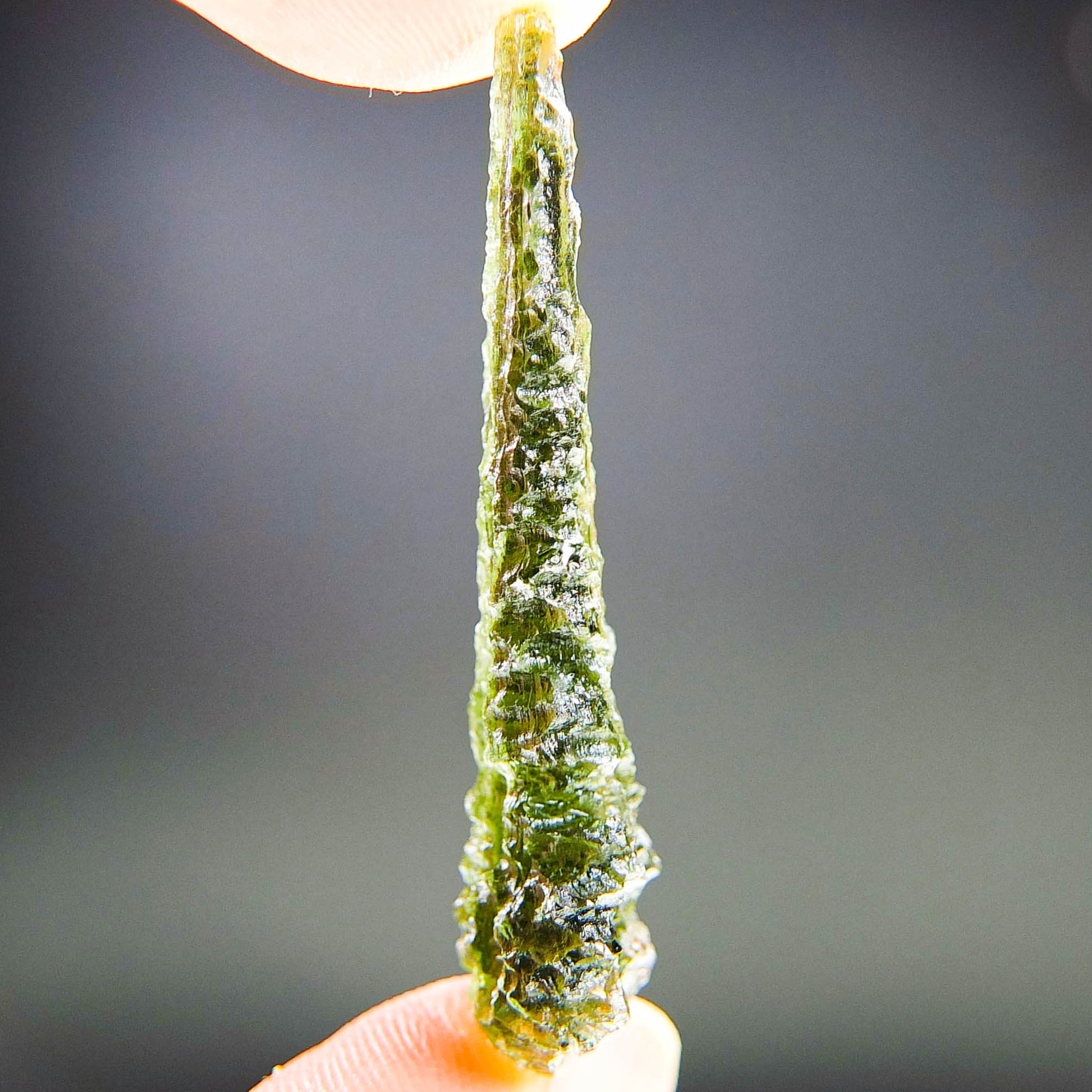 Excellent Drop - Moldavite from Besednice - Angel Chime