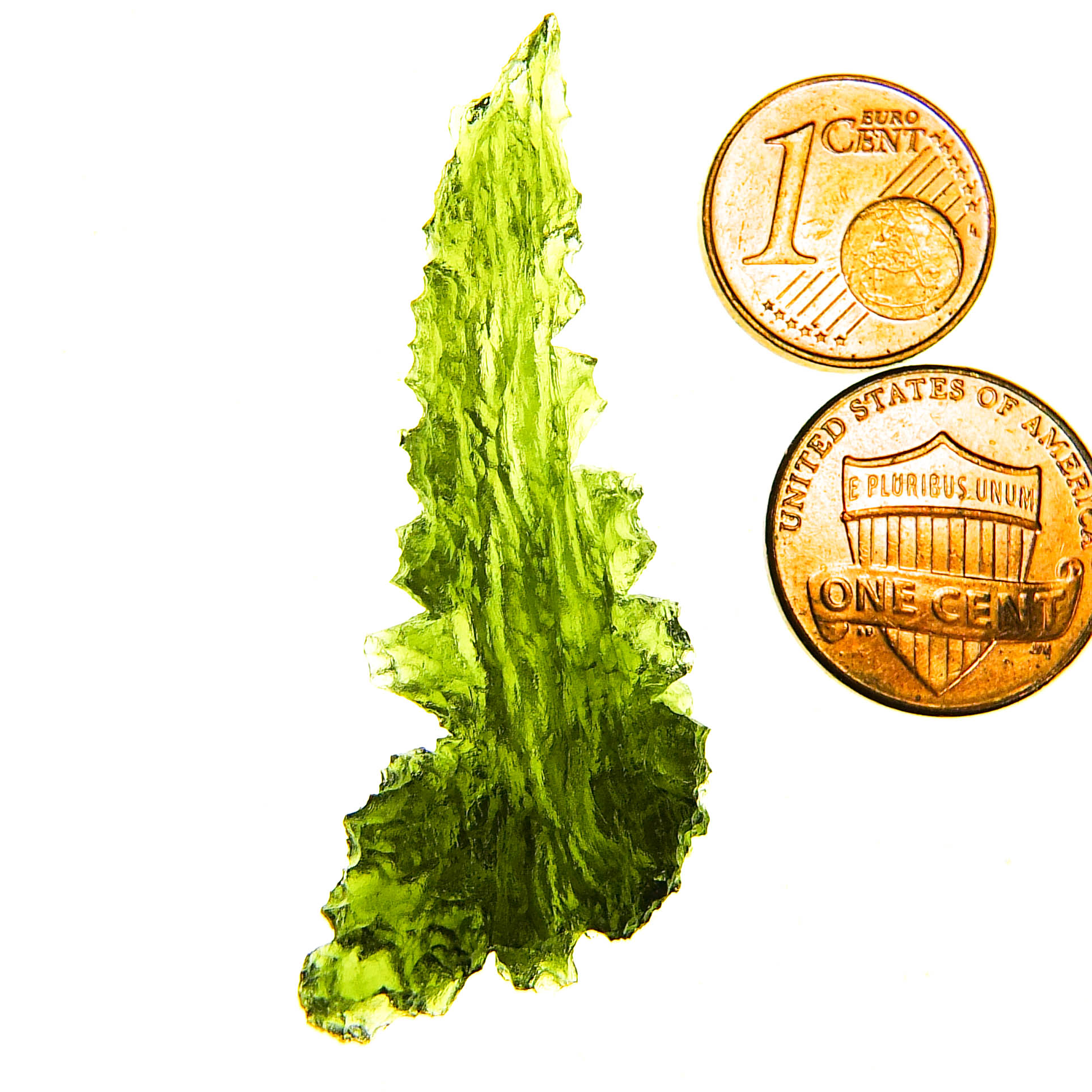 Investment Angel Chime Moldavite - Hedgehog from Besednice