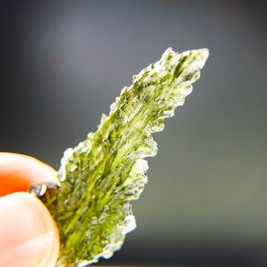 Investment Angel Chime Moldavite - Hedgehog from Besednice