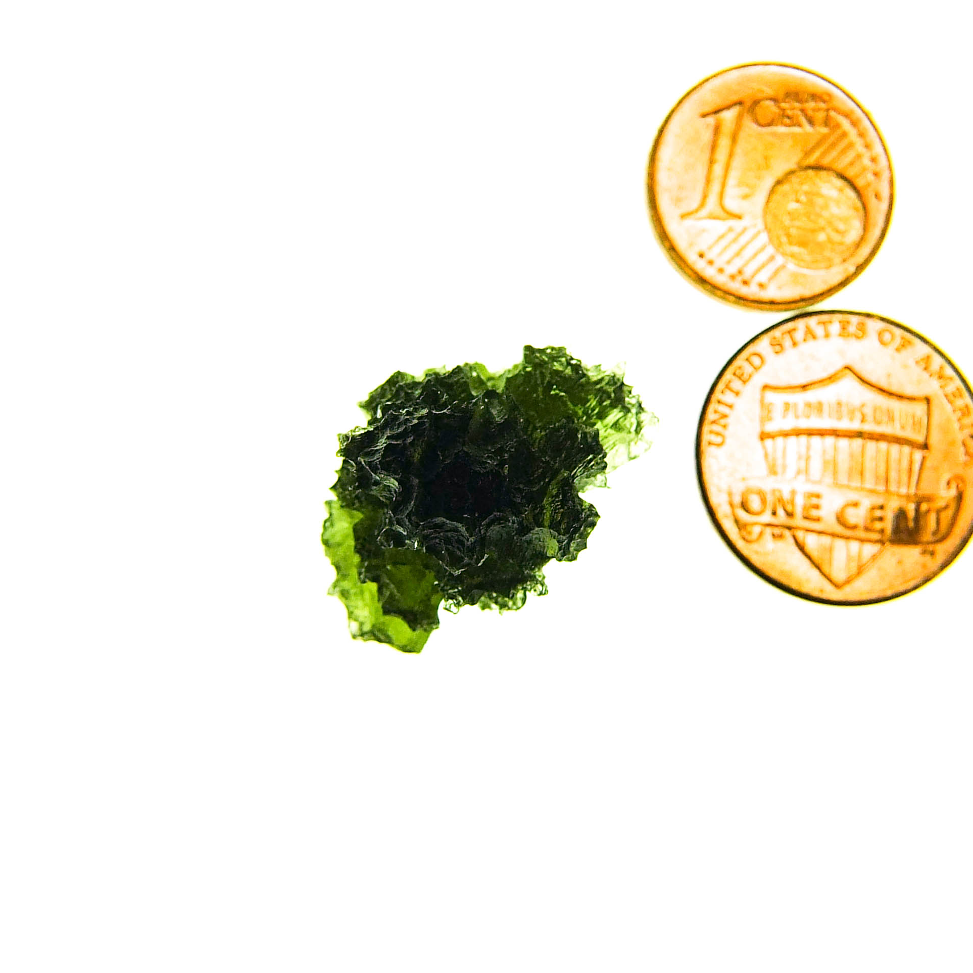 Moldavite - Hedgehog from Besednice