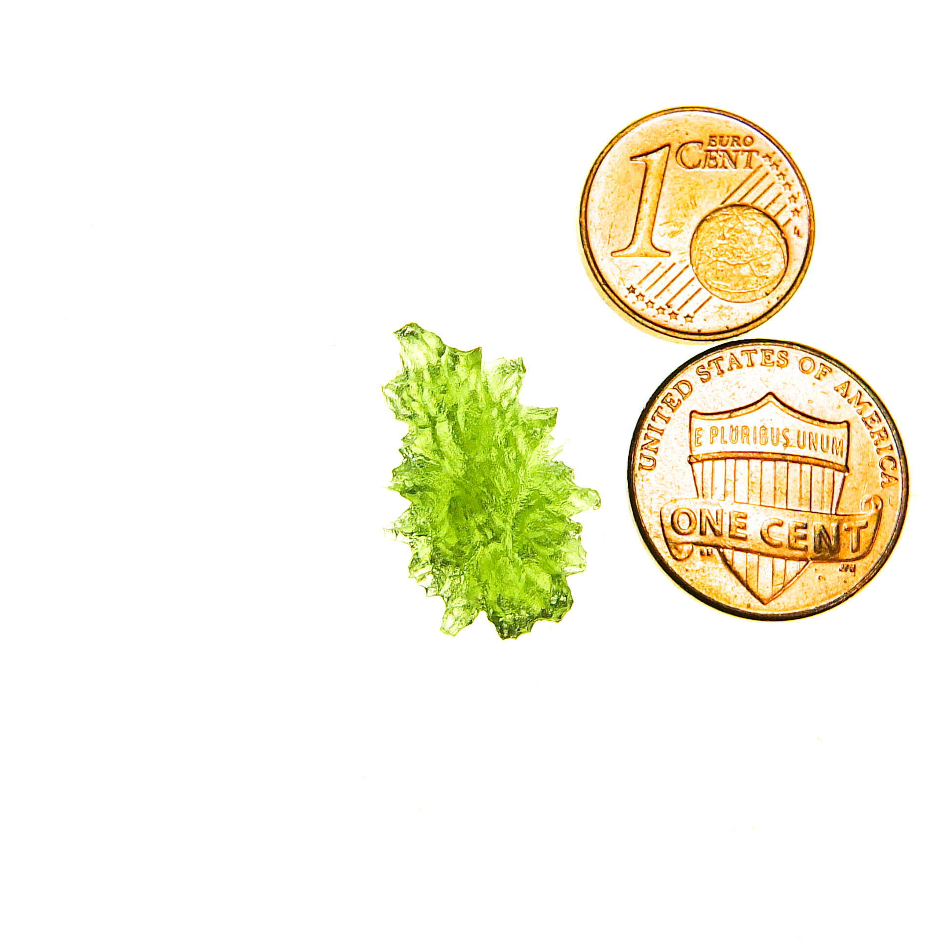 Perfect Moldavite - Hedgehog from Besednice