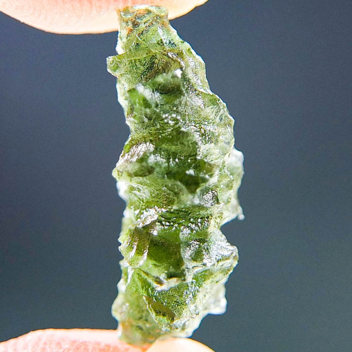 Perfect Moldavite - Hedgehog from Besednice