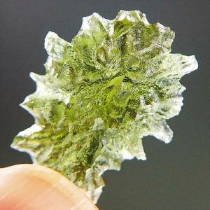 Perfect Moldavite - Hedgehog from Besednice
