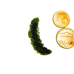 Moldavite - Hedgehog from Besednice - Uncommon shape