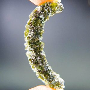 Moldavite - Hedgehog from Besednice - Uncommon shape