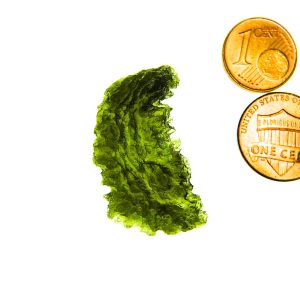 Moldavite - Hedgehog from Besednice - Uncommon shape