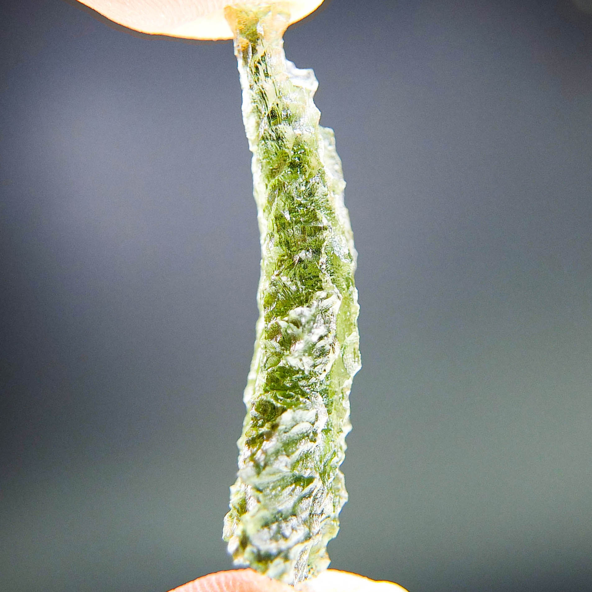 Investment Moldavite - Hedgehog from Besednice