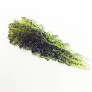 Investment Moldavite - Hedgehog from Besednice - Drop shape