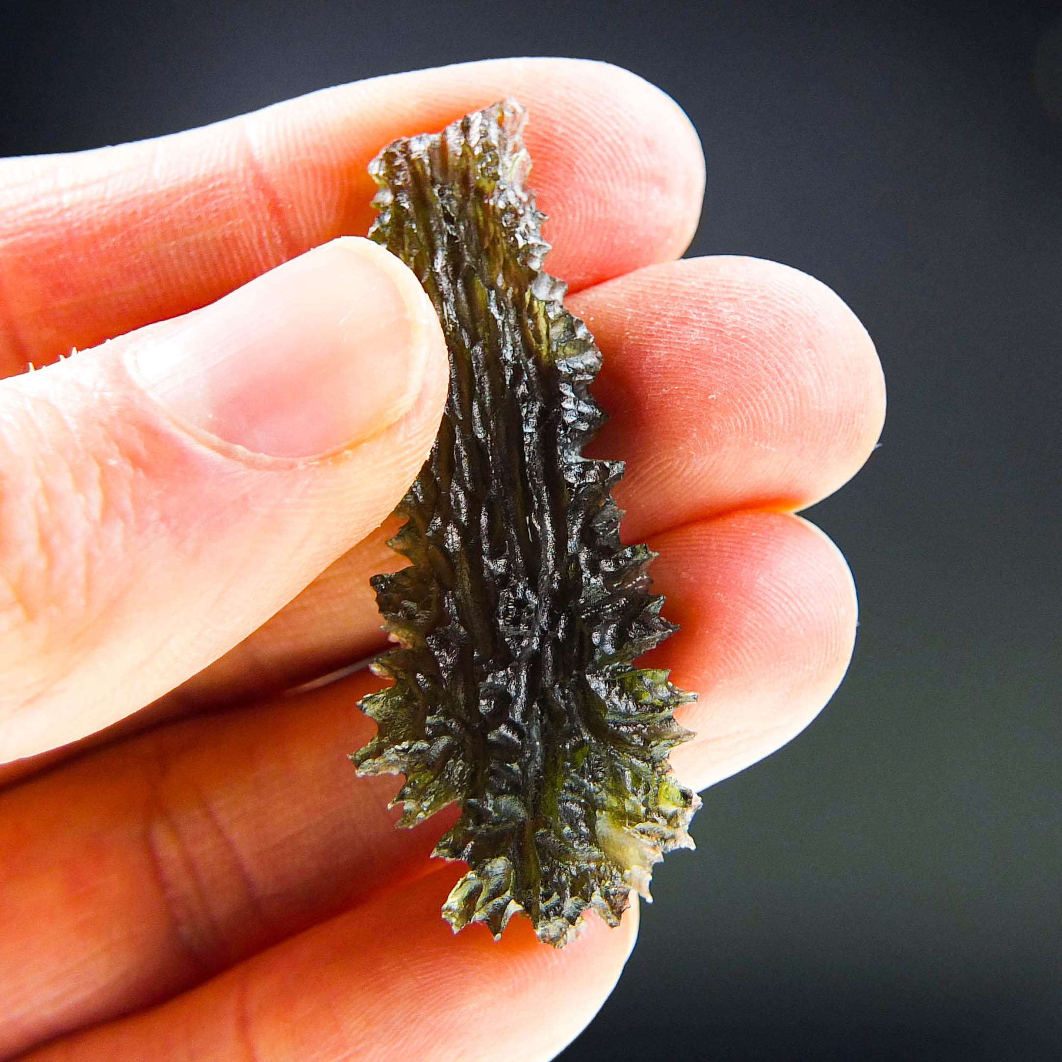Investment Angel Chime MoldaviteMoldavite - Drop shape