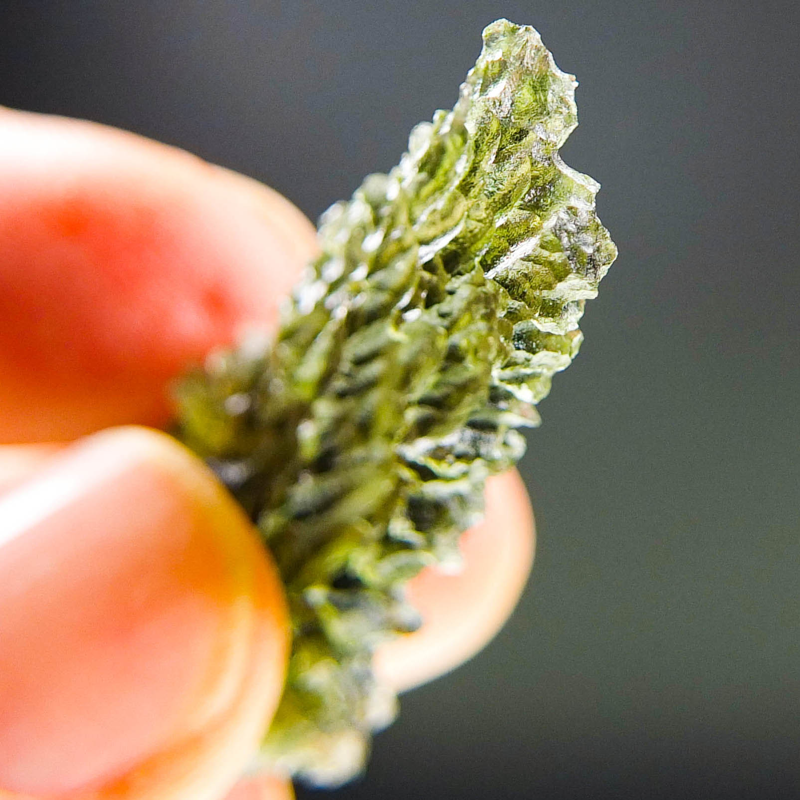 Investment Angel Chime MoldaviteMoldavite - Drop shape