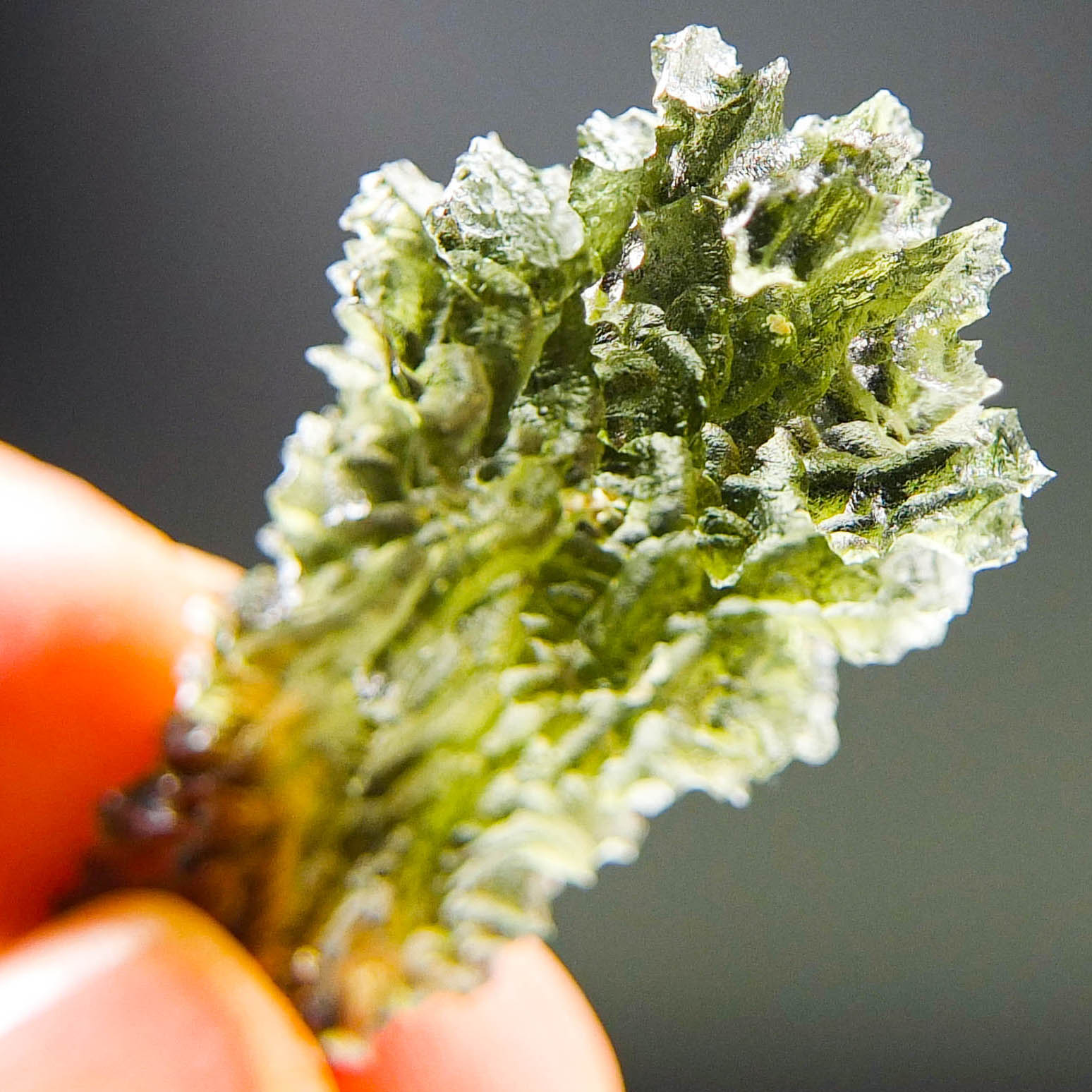 Investment Angel Chime MoldaviteMoldavite - Drop shape