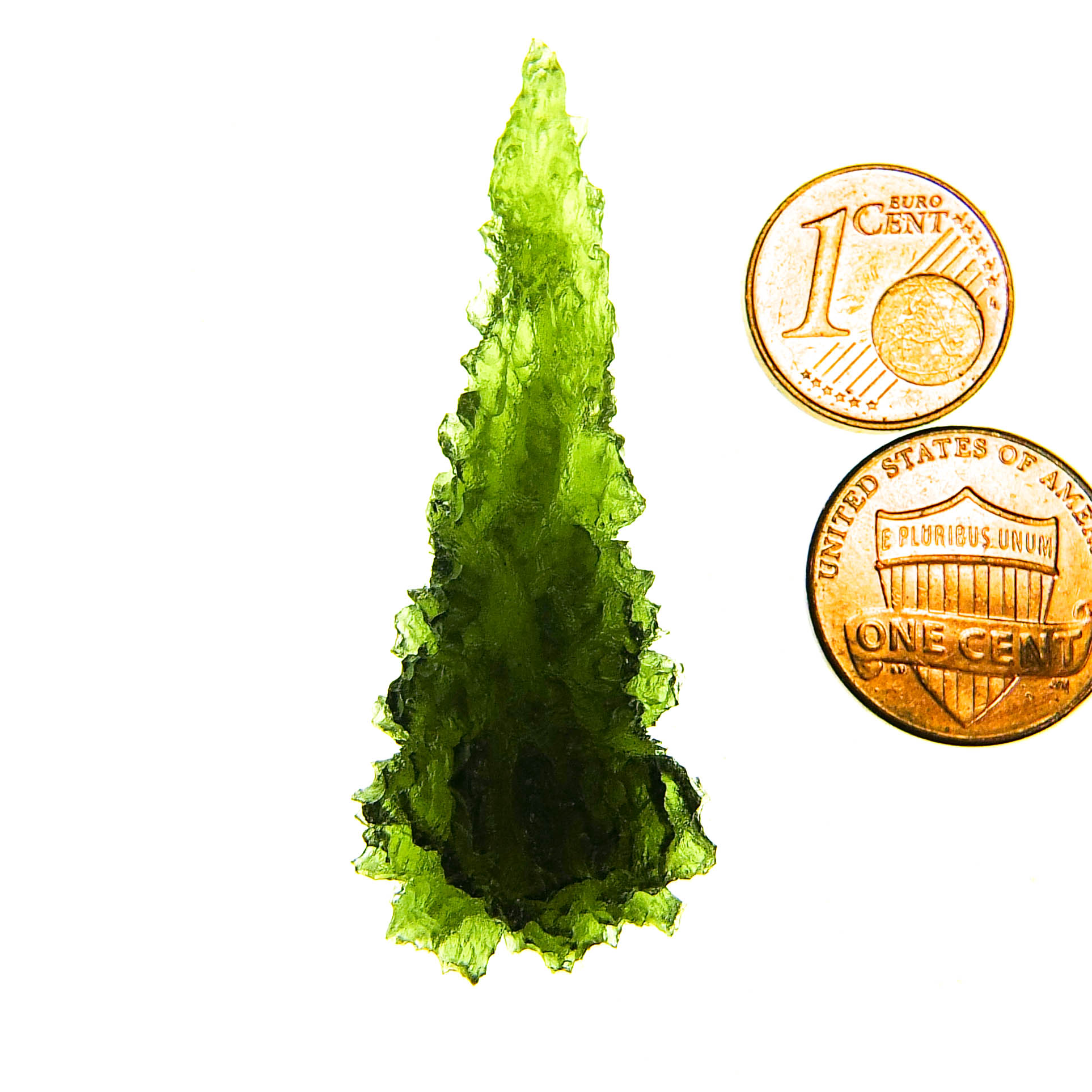 Investment Moldavite - Hedgehog from Besednice