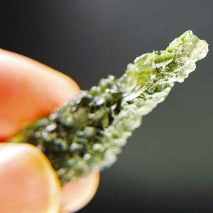Investment Moldavite - Hedgehog from Besednice