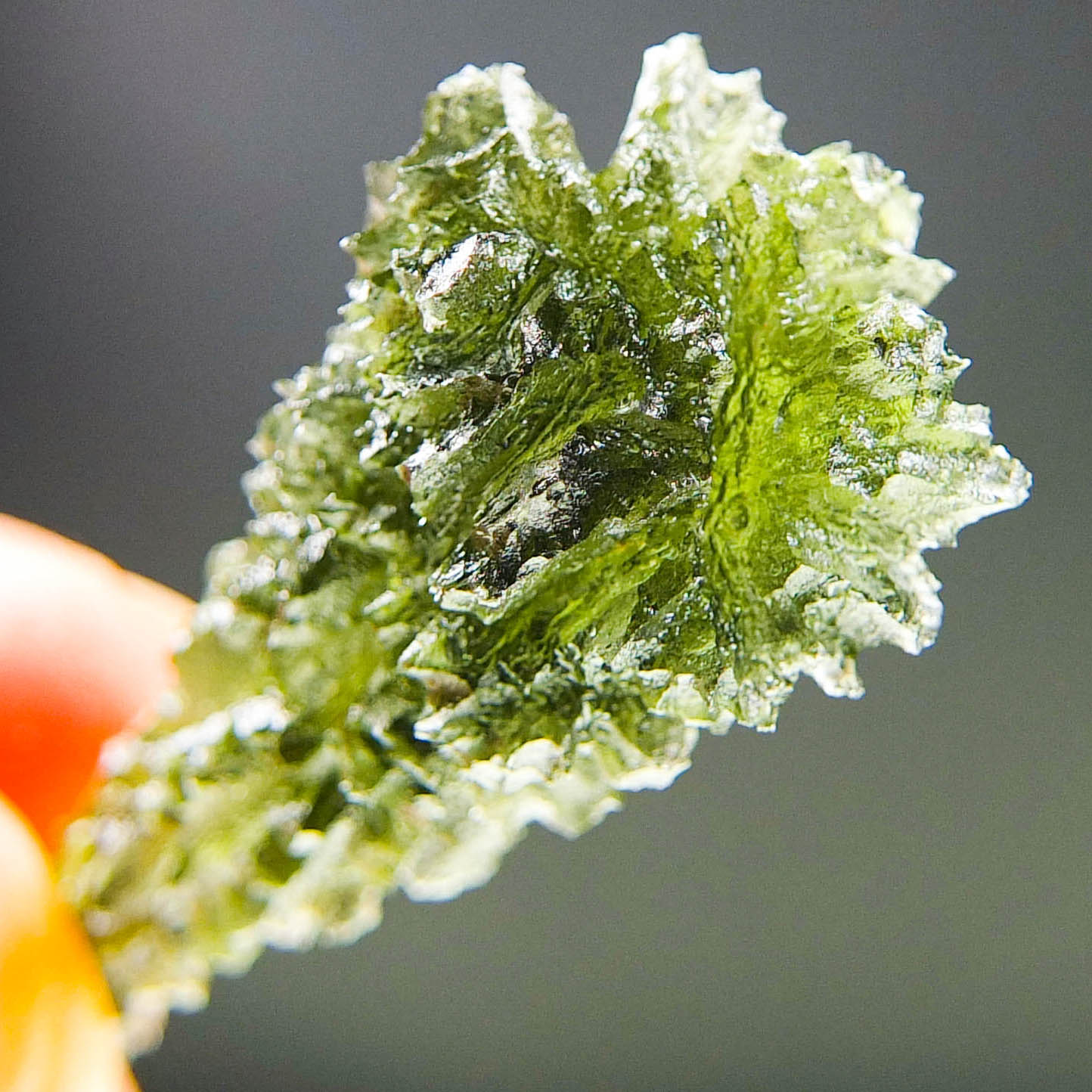 Investment Moldavite - Hedgehog from Besednice