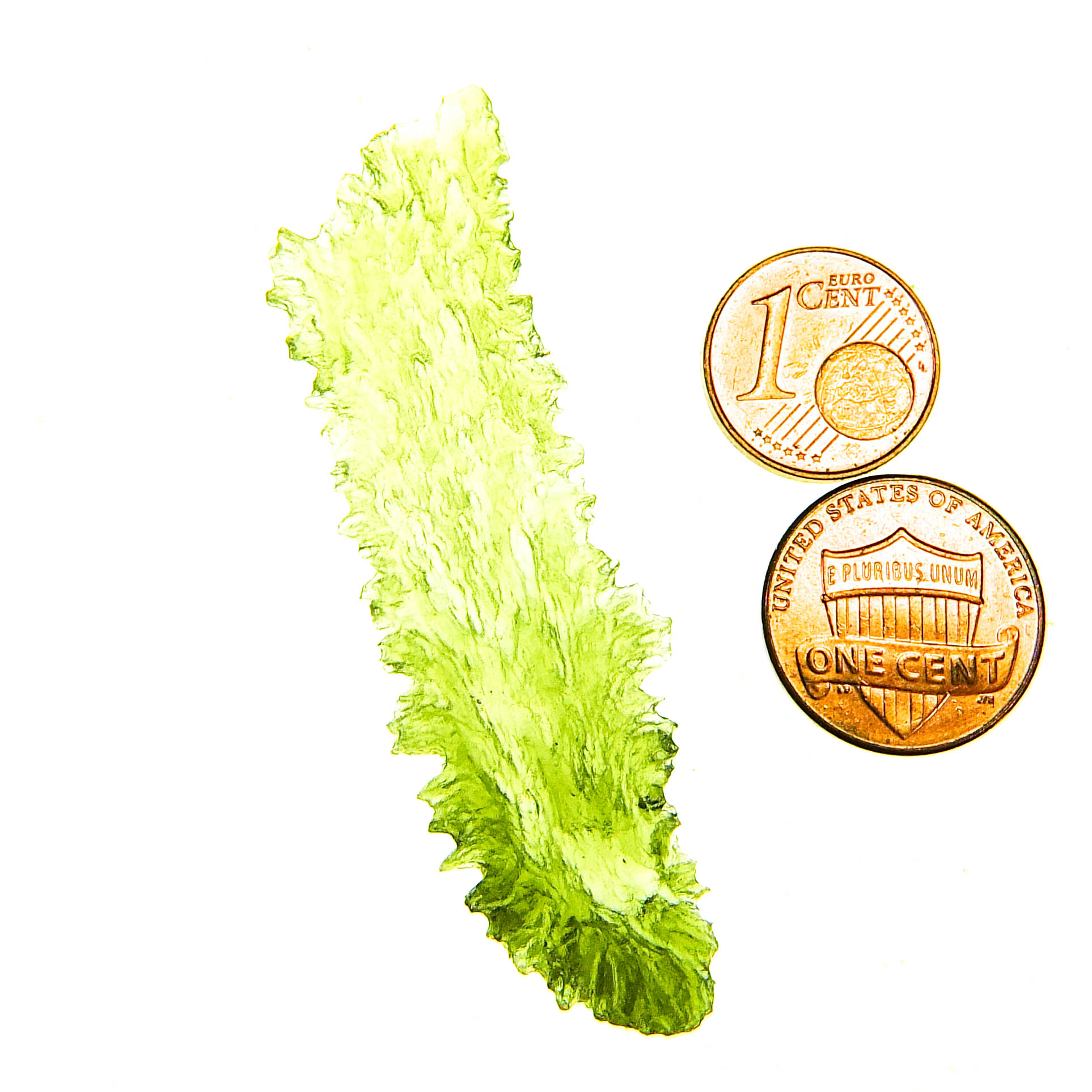 Long Angel Chime Moldavite from Besednice