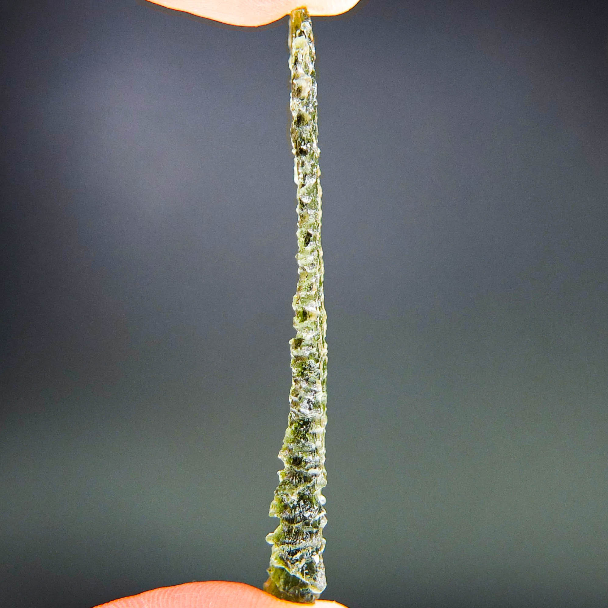 Long Angel Chime Moldavite from Besednice