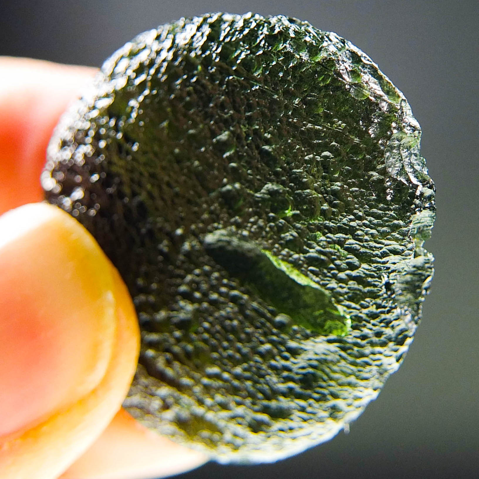 Big Moldavite - Shiny, boulder